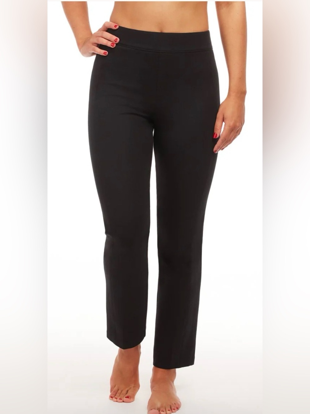 SPANX Women's Straight-Leg Ponte Pants in Black
